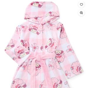 Charming Pink Patterned Kids Pajama Robe